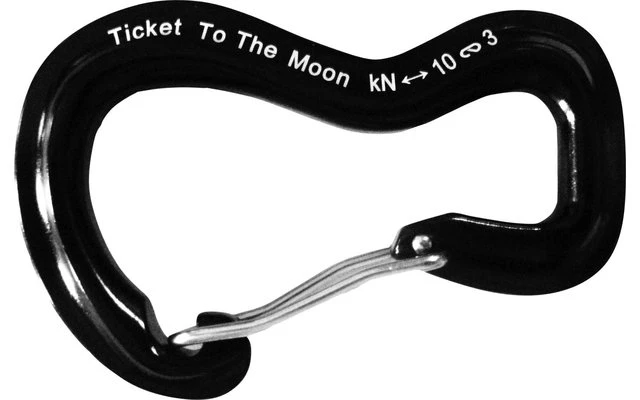 Ticket To The Moon Aluminium 10kN Aluminium Karabiner 2 Stück 1 Ticket To The Moon Aluminium 10kN Aluminium Karabiner 2 Stück